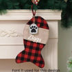 Picture of CHRISTMAS STOCKING FISH 43.5CM